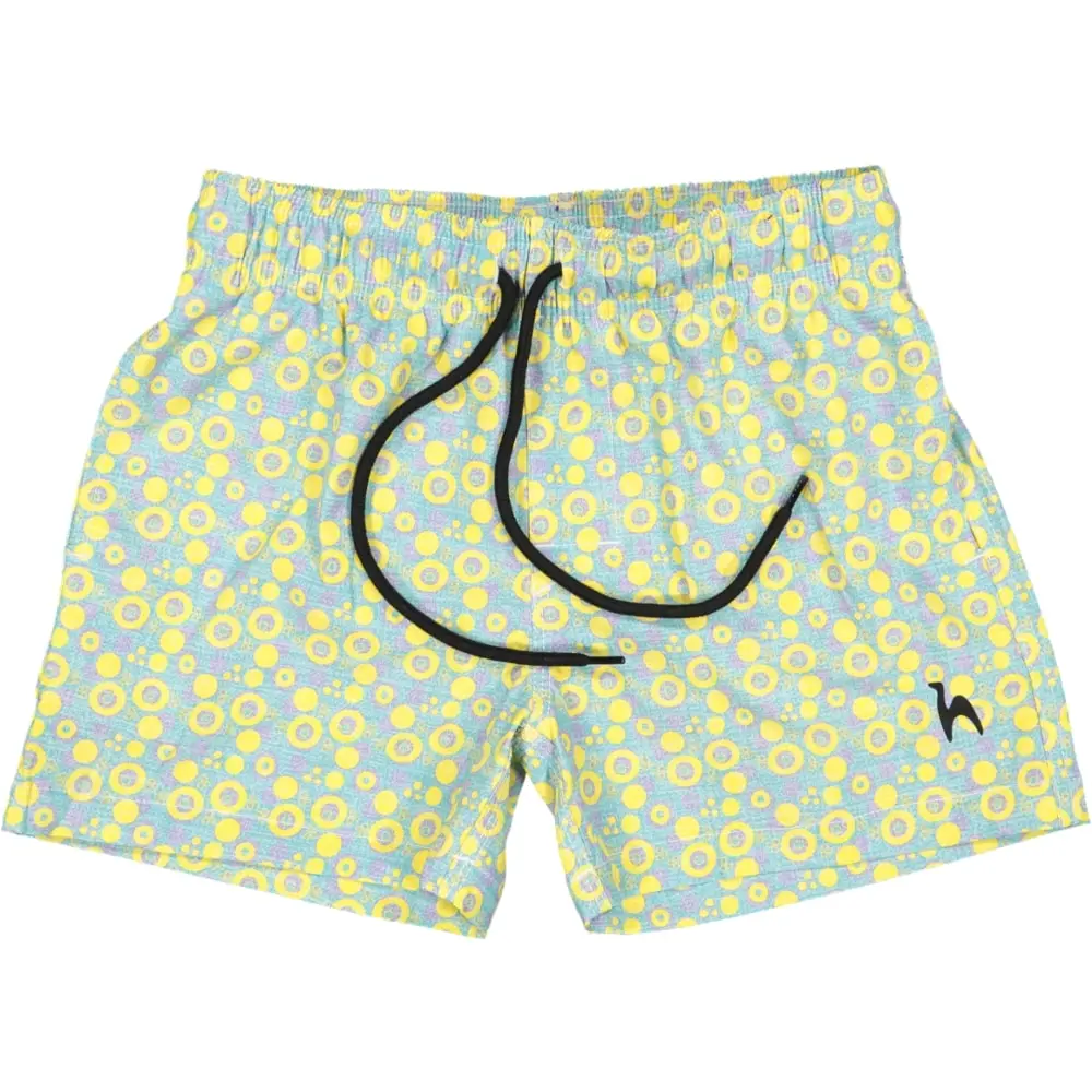 Futah - Vortex Yellow & Water Kids Swimshorts (3)