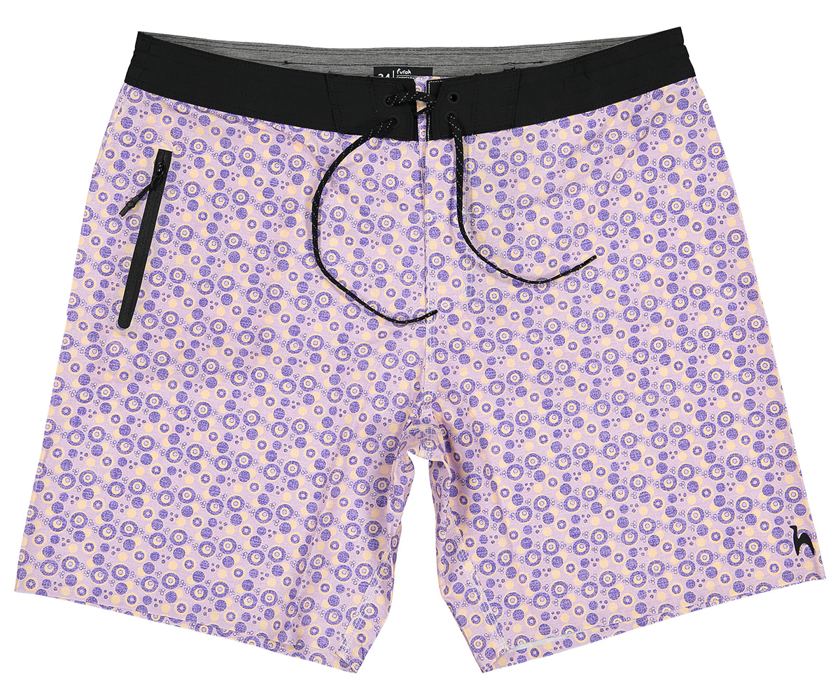 Futah - Vortex Mocha & Violet Boardshorts (1)