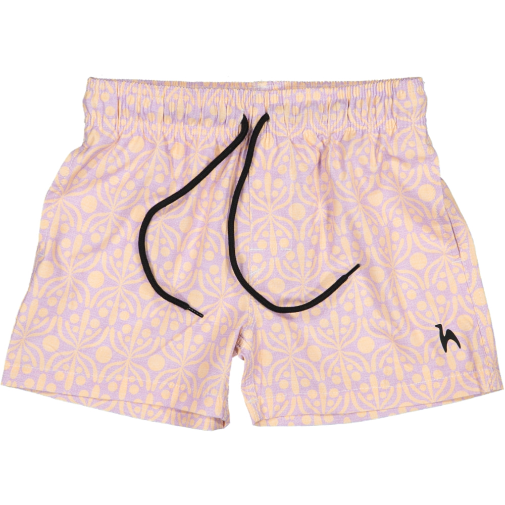 Futah - Flora Mocha & Violet Kids Swimshorts (1)