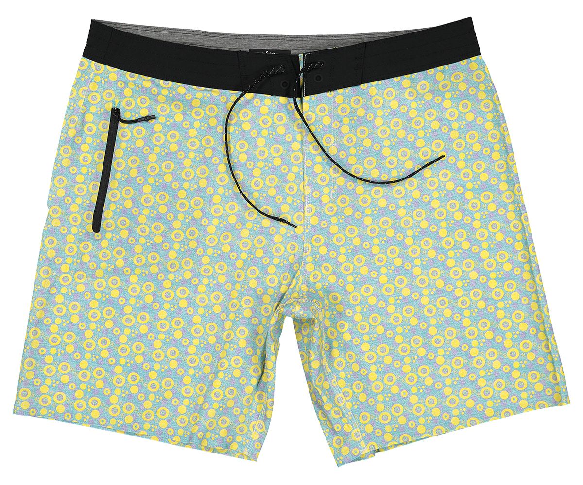 Futah - Vortex Yellow & Water Boardshorts (1)