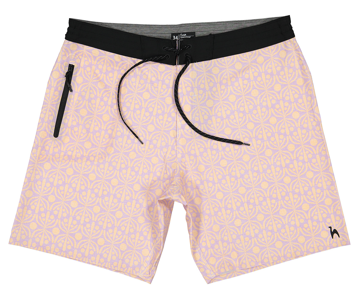 Futah - Flora Mocha & Violet Boardshorts (1)