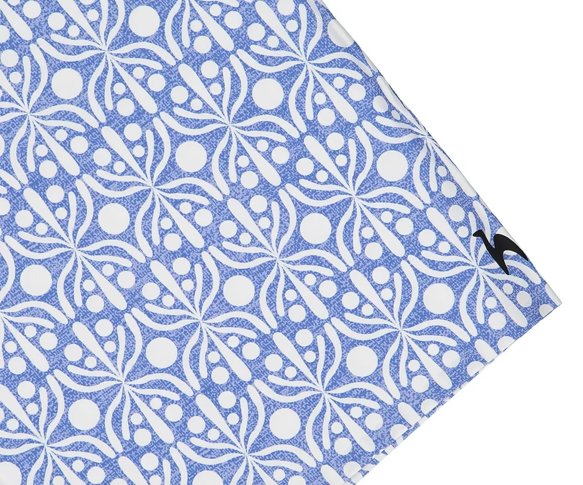 Futah - Calções de Banho Flora Azul & Branco (7)