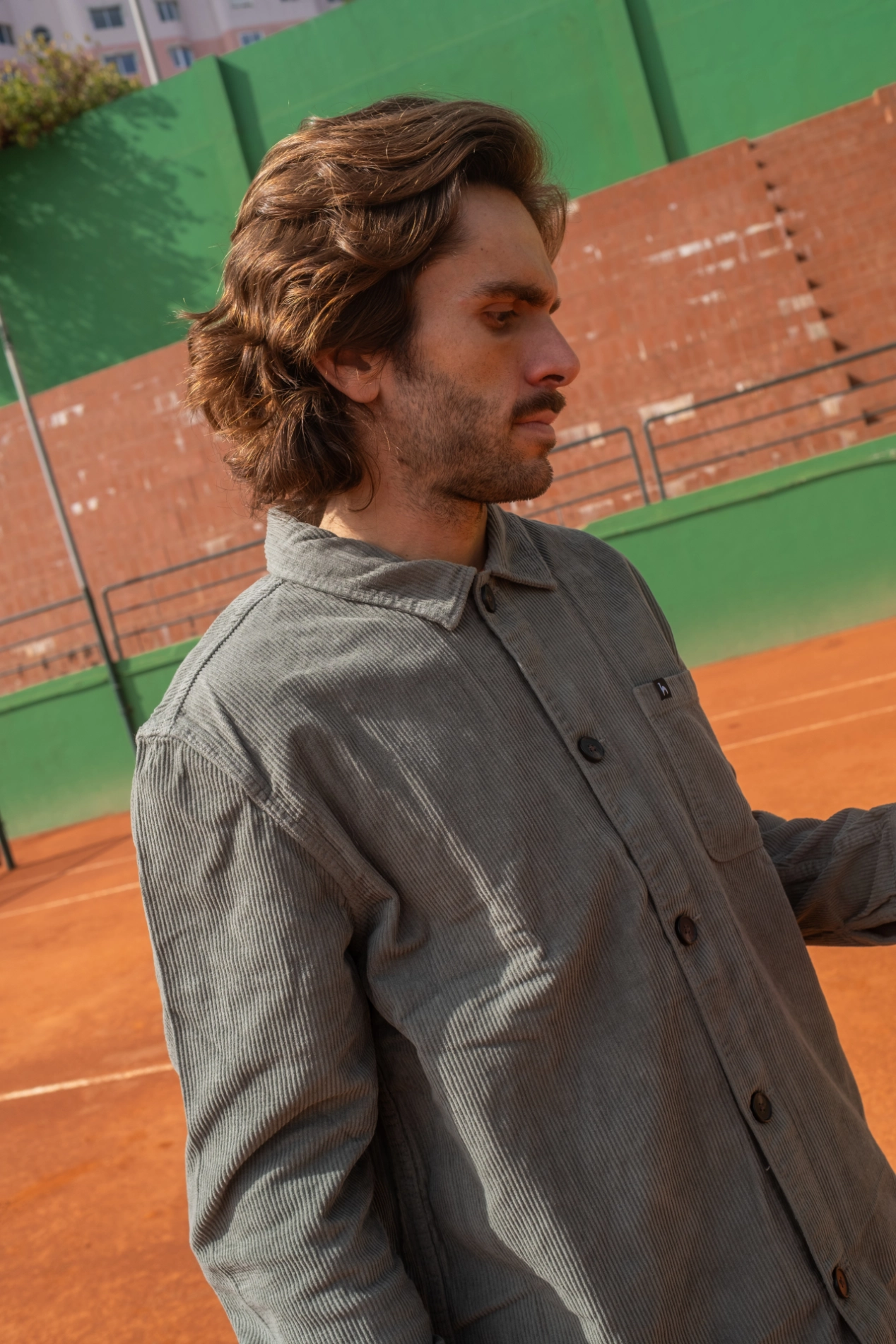 Futah - Casaco Bombazine Khaki (1)