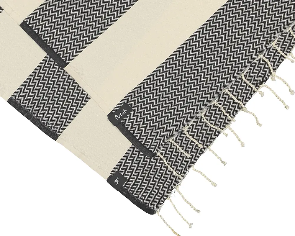 Futah - Bedu Preto Toalha de Praia (2)