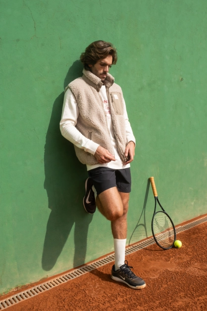 Futah Sherpa Vest Beige