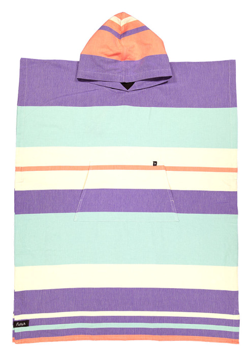 Futah - Papua Purple & Water Adult Poncho (1)
