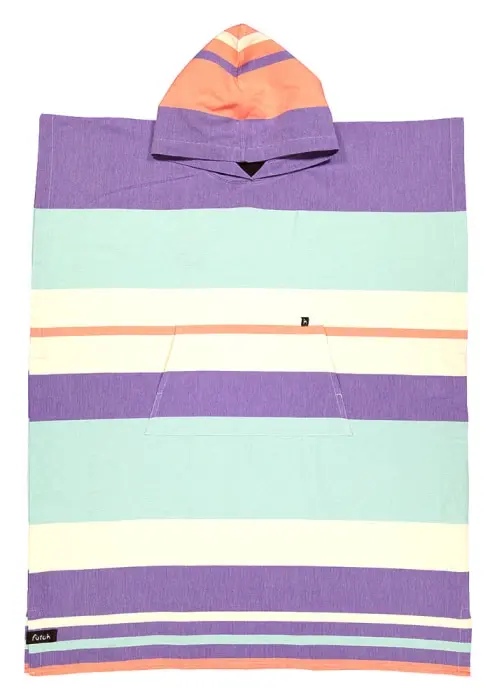 Futah - Papua Roxo & Verde Água Poncho (4)