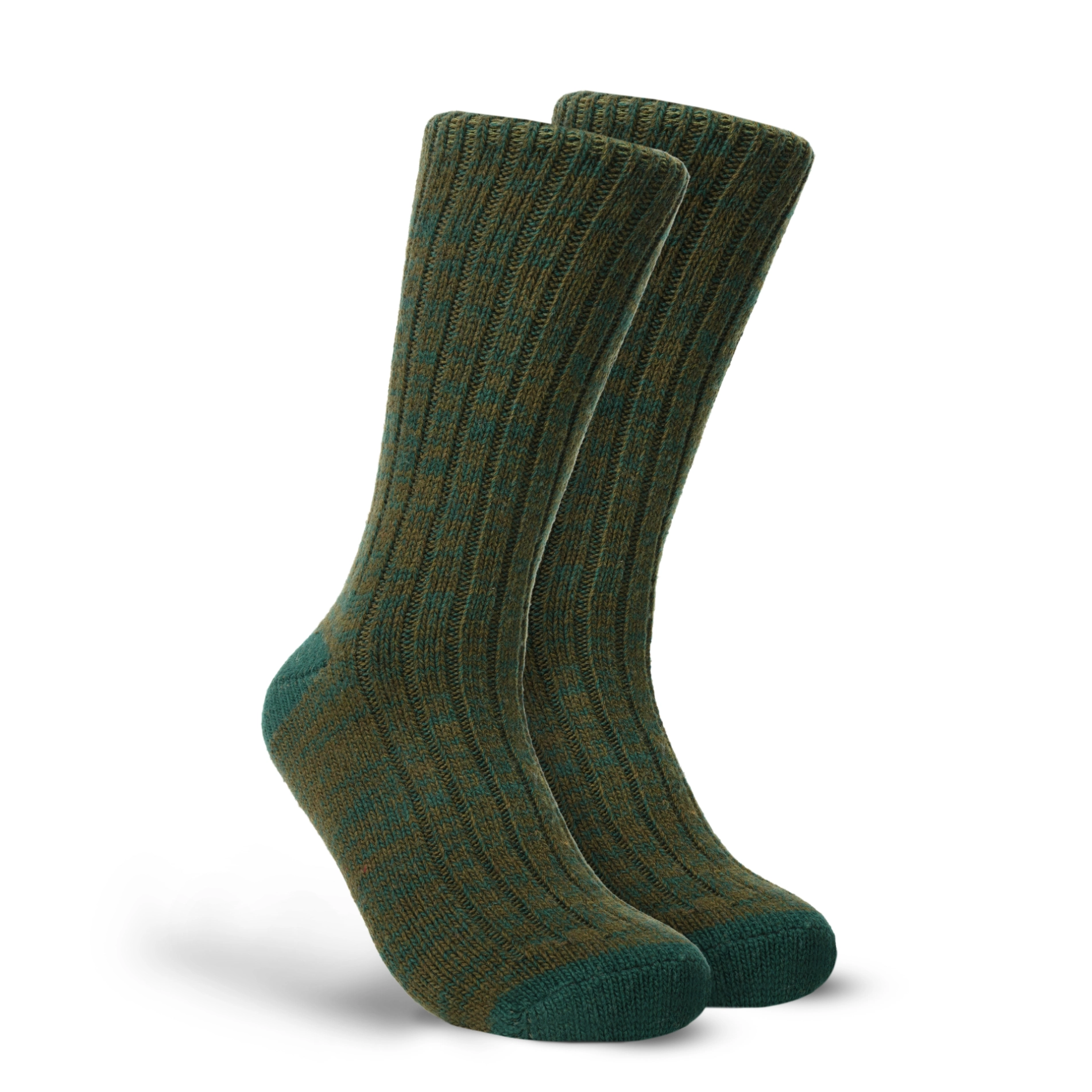 Futah - Cashmere & Wool  Olive Socks (1)