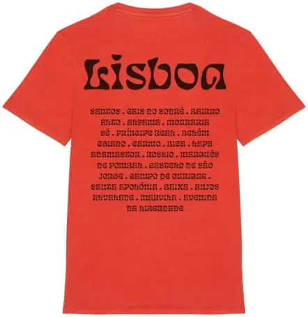 T-Shirt Algodão Orgânico Paprika - Lisboa